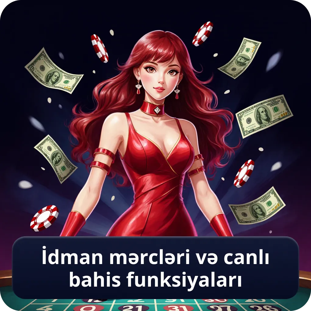 İdman mərcləri və canlı bahis funksiyaları
